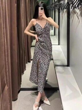 Zara | Dresses | Zara Flowy Halter Dress | Poshmark